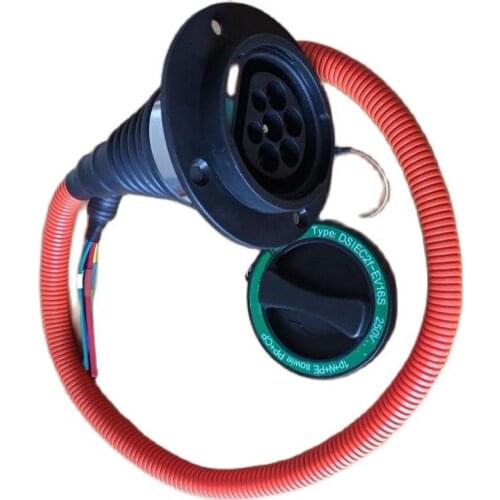 Ev charging socket ev charger connector IEC 62196-2 charge socket 32 A 110 to 250V with 0.5 m cable