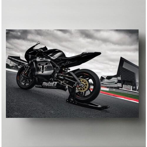 Modern Art Print Poster Triumphs Daytona 765 Racing sport motorcycle Wall Picture DIY Framed Canvas Painting Living Room Decor