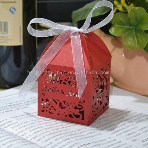 Wedding favors and gifts for guests,laser cut wedding gift bags for bridal shower favors