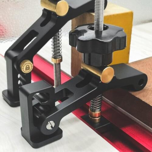 Woodworking T-Track Platen Miter Track Clamping Blocks Saw Table Acting Hold Down Clamp for T-Track Wood Work DIY Tools