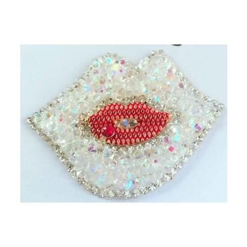 3D Handmade sequins beaded patches for clothing thermocollants vetement DIY patch iron on appplique for clothes shoes bags