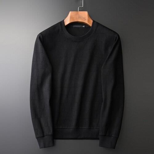 Black Geometry Dark Grain Sweatshirts Men Luxury Solid Color Casual Simple Sweatshirt Male Slim Fit Mens Hoodies 4XL