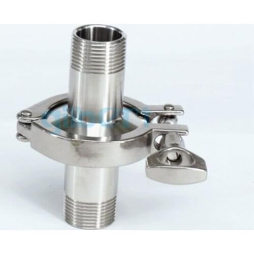 1-1/4" BSPT Male x 2" Tri Clamp Set SUS304 Stainless Steel Assembly Sanitary Fitting Tri-Clover Home Brew