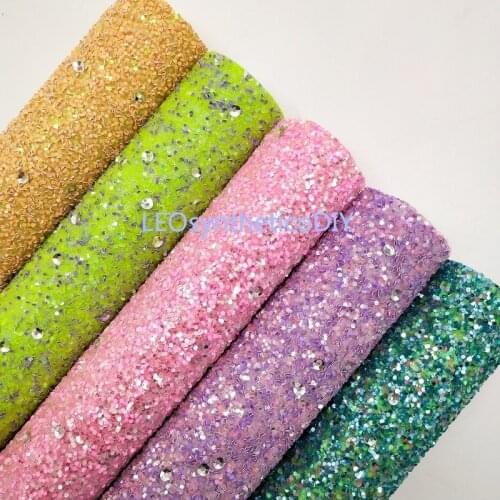 1PC 21X29CM Glitter Fabirc, Chunky Glitter Leather, Wine Glitter Leather Sheets For Making Bows LEOsyntheticoDIY T337