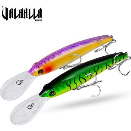 Comdaba 1PCS 46.5g-1.64oz Wobbler Fishing Lure Big Minnow Crankbait 19.5cm-7.68" Artificial Bait Pike Carp lures 2/0# Hook