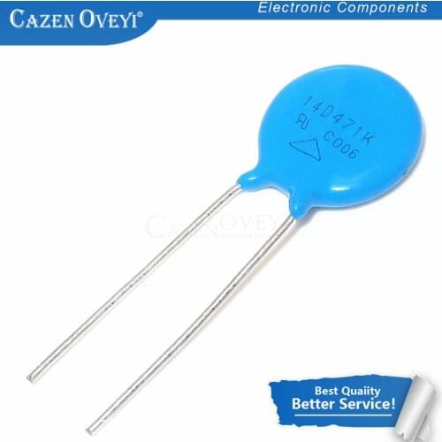 10pcs/lot TVR14471 varistor 14D471K 470V piezoresistor 14d471 In Stock