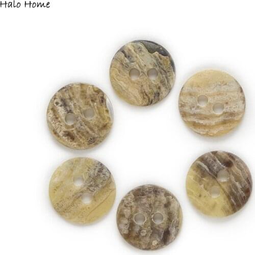 11mm 50pcs Round Shell Buttons Sewing Scrapbooking Handwork Home Natural Gift Clothing Decor Card Making DIY