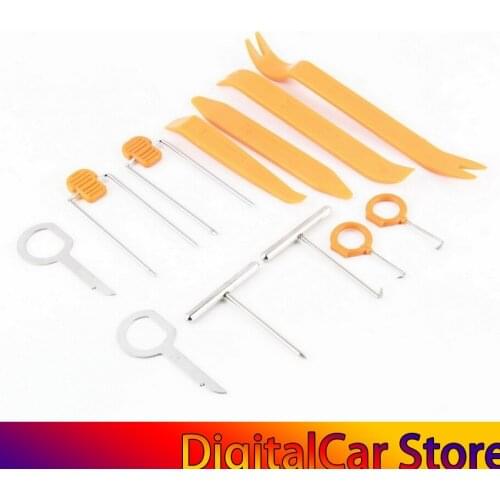 12pcs Auto car audio radio /DVR/GPS panel door clip trim dash Audio removal installer pry repair tool set portable mini pratical