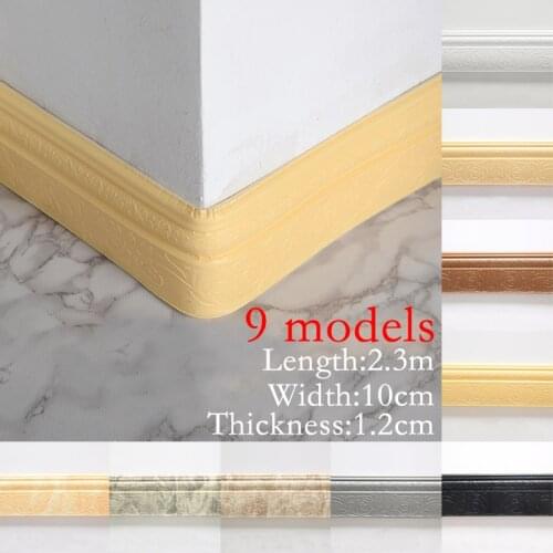 3D Three-Dimensional Carved Decorative Foot Line Background Wall Frame Decoration Strip Ceiling Foot Line Self-Adhesive