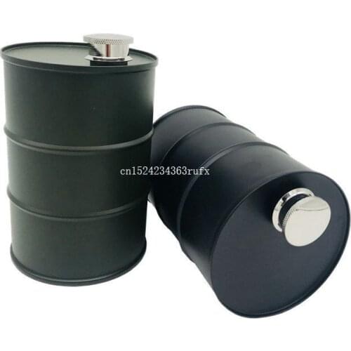 50pcs 25 Ounce Oil Bucket Moscow Vodka Flagon Large Capacity Stainless Steel Hip Flask Drums Whisky Bottles
