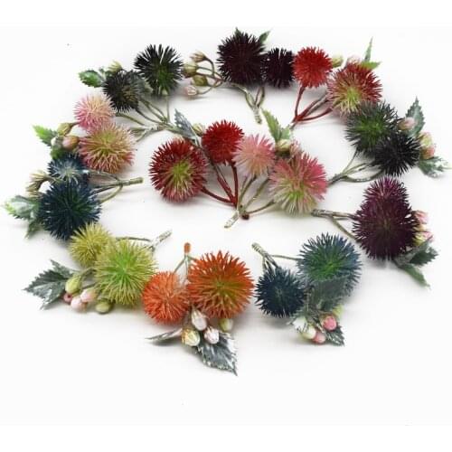 6 Pieces Artificial Plant Pine Needles Grass Home Decor Wedding Decoration Brooch Crafts Christmas Garlands Bonsai Diy Scrapbook