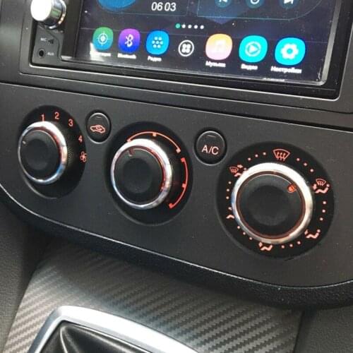 Control Switch Accessories Suitable For Ford For Focus 3pcs 4 Colors Car AC Knob Aluminum Alloy Air Conditioning Heat