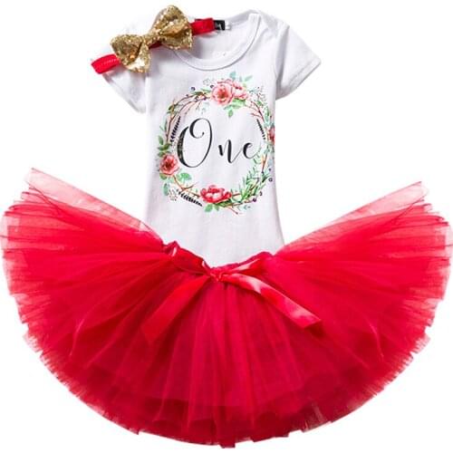 Infant Girl Toddler Girls Baptism Clothes My Little Girl 1st Birthday Party Mini Dress Baby Tutu Cake Smash Outfits Christmas