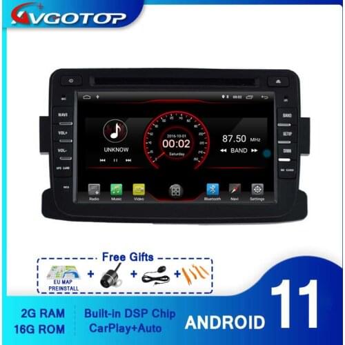 AVGOTOP Android 10 Car Radio Navigation Player for RENAULT DUSTER MP3 MP4 Wifi Vehicle GPS Multimedia