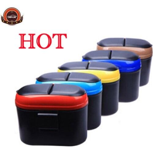 New material 2019 good quality Mini Auto Car Trash Creative cute fashion Multifunction trash four color chose free shipping