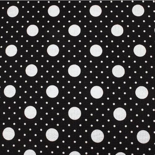 White Wave Point Salt Shrinkable French Foam Cotton Fabric For Dress Tissus Au MÈTre Telas Algodon Estampadas Ткань Для Шитья