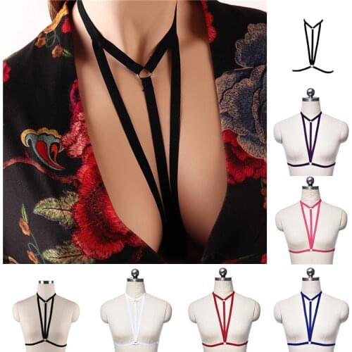 Black red sexy strapless harness charming corset lingerie ladies hollow bandage sexy lingerie