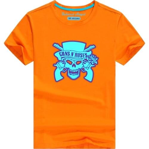 Children Short Sleeve T-shirts Boys Girls Cotton Tops Tees Kids Summer Clothing Luminous T-Shirt For Boys Baby Clothes