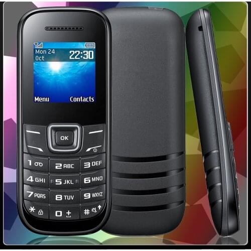 Samsung E1200 1.52" Used Celulares 2G GSM 900 / 1800 Unlocked Original Cellphones NOT FOR USA Black Mini Cheap Mobile Phones
