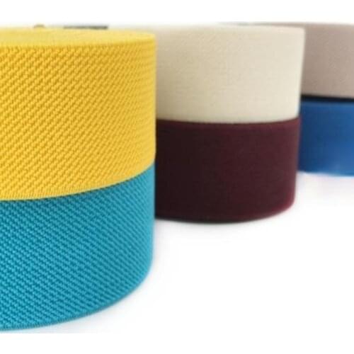 Width 1'' Double Sided Thickened Twill Imported Elastic Bands For Pants Skirts Belts Material