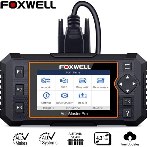 FOXWELL NT624 Elite Profession OBD2 Scanner Oil Reset EPB Reset Function Full System Code Reader Scanner ODB Scanner Diagnostic