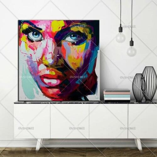 Handmade painting modern figures decoration oil painting famous paintings of man and women face Painting designer home decor