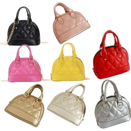 Toddler Mini Chain Messenger Handbags Cute Girls Cute Coin Pouch Purse Kids Leather Pocketbooks with Zipper