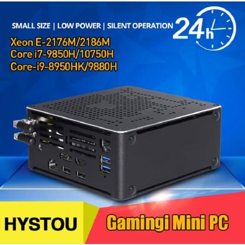 Intel Core Xeon-2176M Mini PC Win10 Intel UHD 630 Core i7 10750H D4 Ram M.2 Nvme 2280 SSD Linux Gaming Computer i9 8950HK