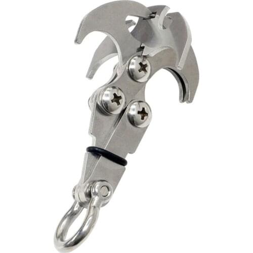 304 Stainless Steel Multifunctional Survival Folding Grappling Hook Outdoor Climbing Claw Tool Gift Travel Rescue Accessories