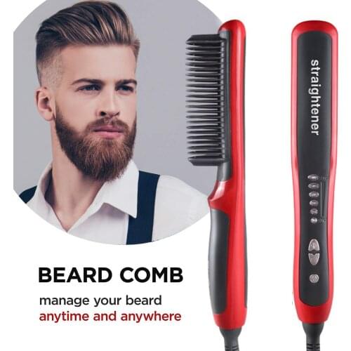 Multifunctional Hair Straightener Tourmaline Ceramic Hair Curler Brush Professional Hair Comb Straighteners Curling Hair Iron