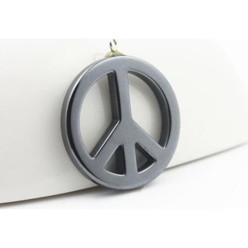 Fashion hot sale hematite circles pendant accessories diy accessories HP1042