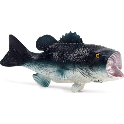 Sea Perch Action Figures Weever Fish Simulated Animal Early Learning Education Toys Kids Gifts Office Decoration Bass