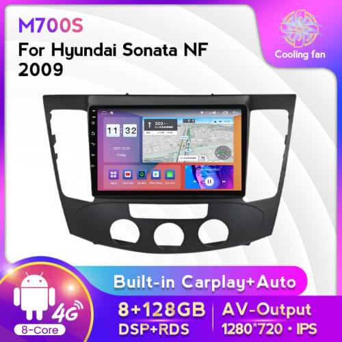 9inch 6+128G 8-Core Media Multimedia For Hyundai Sonata NF 2009 Car Radio Video Player WIFI 4G LTE RDS DSP BT Carplay Auto IPS