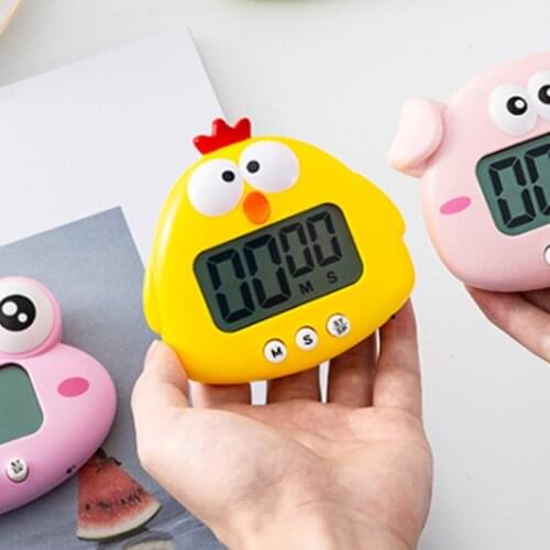 Cartoon Egg Timer Cooking Eggs Mechanical Alarm Clock Baking Cooking Countdown Time Management Kitchen Tools Supplies