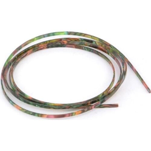 Musiclily 1650x3x1.5mm Plastic Acoustic Classical Guitar Binding, Green Pearl