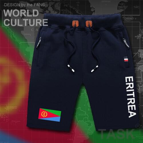 Eritrea Eritrean mens shorts beach man mens board shorts flag workout zipper pocket sweat bodybuilding 2017 cotton brand ERI ER