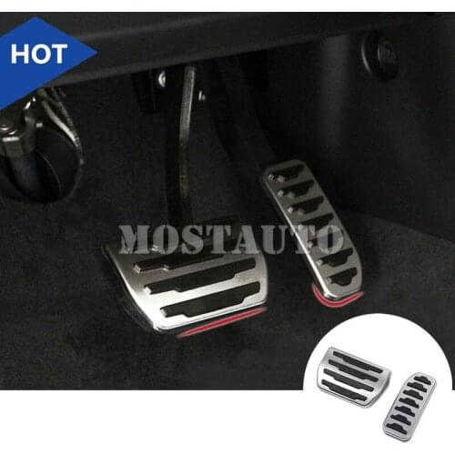 For Jaguar XE X760 AT Foot Pedal Gas Fuel Brake Pedal Cover 2015-2018 2pcs Car Accessories Interior Car Decor Car Trim
