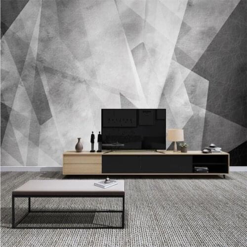 Custom wallpaper 3d mural papier peint Nordic geometric abstract lines simple TV background wall living room bedroom wallpaper