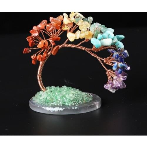 Natural Crystal Life Tree Rose Quartz Lucky Tree Agate Piece Gravel Mineral Reiki Healing Home DecOrations DIY Gift Souvenirs