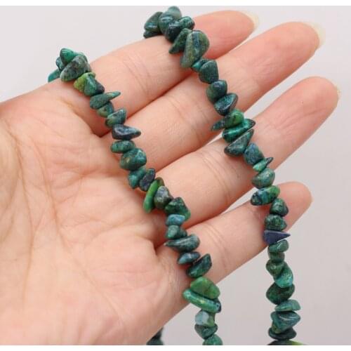 Natural Stone Blue Crazy Agate Gravel Beaded Irregular Temperament Beads for Jewelry Making Necklace Bracelet Accessories 5-8mm