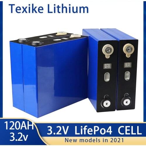 New 3.2V 120Ah LifeO4 Cell 12V 24V 48V Battery Pack For Solar Ebike Lithium Iron Phosphate Cycle 4000 Times Tax Free