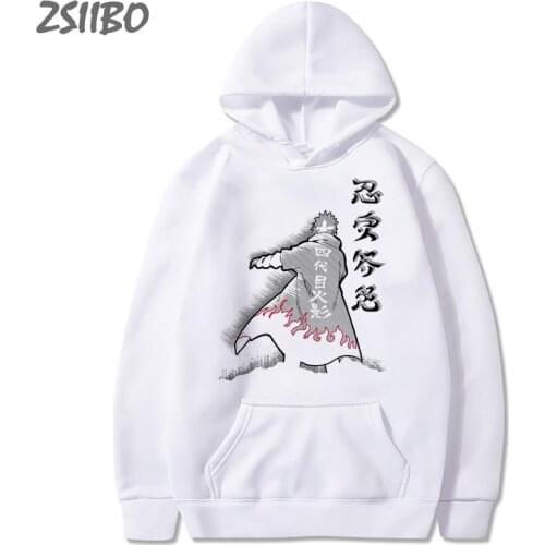 Japanese Anime Clothes Akatsuki Mens Sweatshirt Unisex Harajuku Namikaze Minato Print Hoody Male Hoodies Streetwear Hooded Coat