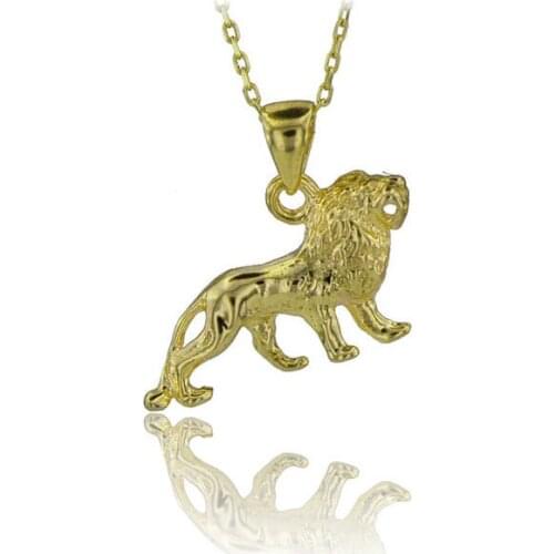 Lion Necklace 925 Sterling Silver Roaring Lion Necklace