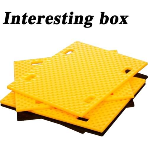 Crab Kingdom IDY model technology production accessories trolley plastic chassis plastic bottom plate yellow 01