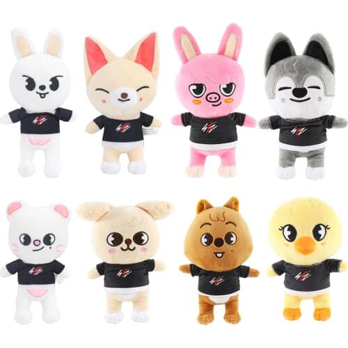 Skzoo Plush Skzoo Stray Kids Plush Skzoo Plushie Kawaii Stray Kuds Korean Group Pig Duck Stuffed Animal Kids Adults Fans Hobby