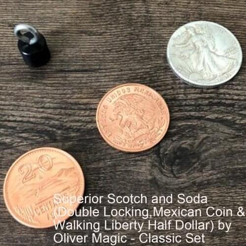 Superior Scotch and Soda by Oliver Magic - Classic Set Magic Tricks Stage Close Up Magia Coin Appear Magie Illusion Gimmick Prop