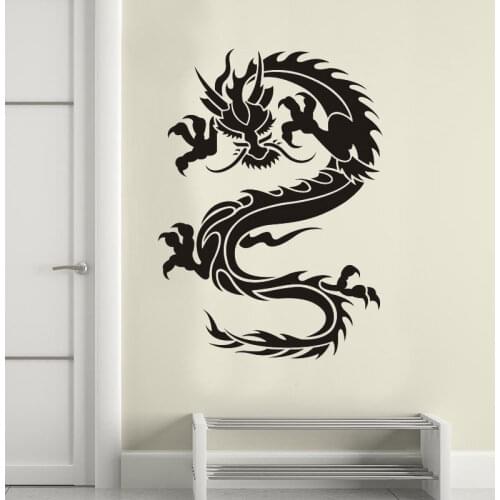 Trial Animal Living Room Decal Oriental Flying Dragon Wall Sticker Home Decor DIY home decoration E526
