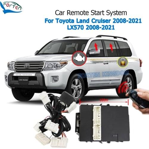 Car Remote Engine Start System Module For Toyota Land Cruiser 2008-2021 With Window Close Door Lock Plug and Play