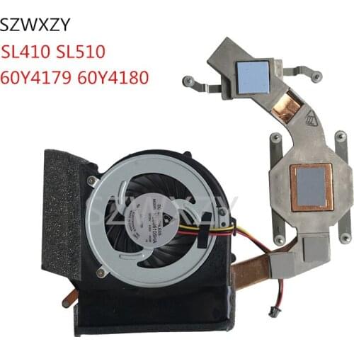 SZWXZY For Thinkpad SL410 SL510 CPU Cooling Radiator + Fan 60Y4179 60Y4180 100% Work
