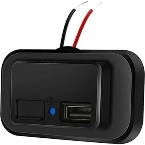 Universal Dual USB Charger Socket 12V-24V 4.8A Power Adapter Outlet Quick Charge With Cap Dustproof For Cars Bus RV Boat